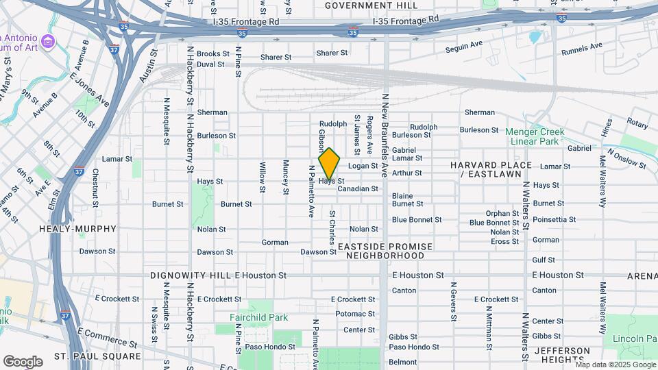 1126 Hays St Map and Location Details