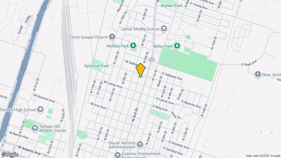 1309 N 5th St Map and Location Details