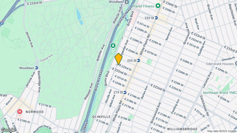 624 E 223rd St Map and Location Details