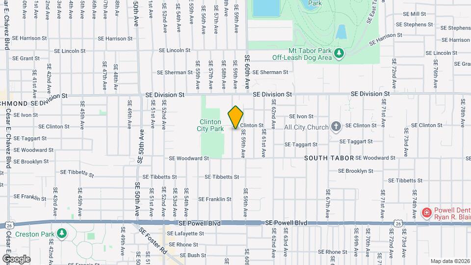 2718 SE 58th Ave Map and Location Details