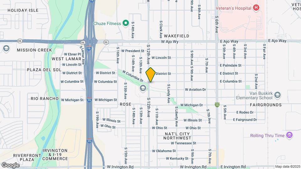 4303-4321 S 12th Ave Mapa y Detalles de la Ubicación