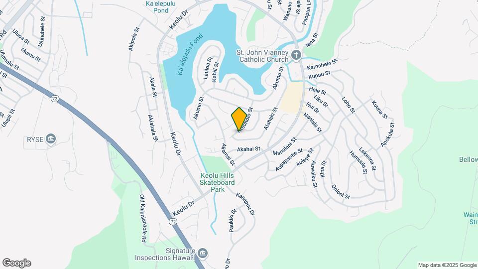 1007 Holoholo St Mapa y Detalles de la Ubicación