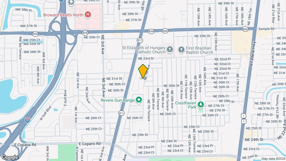 3021 NE 7th Ave Map and Location Details