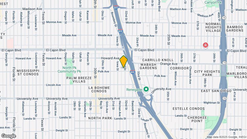 4110-4124.5 32nd Street Map and Location Details