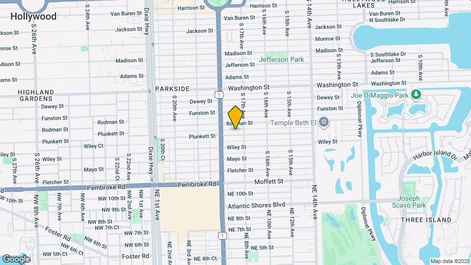 1723 Plunkett St Map and Location Details