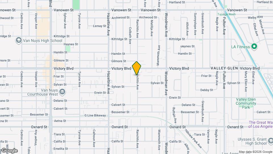 6329 Ranchito Ave Map and Location Details