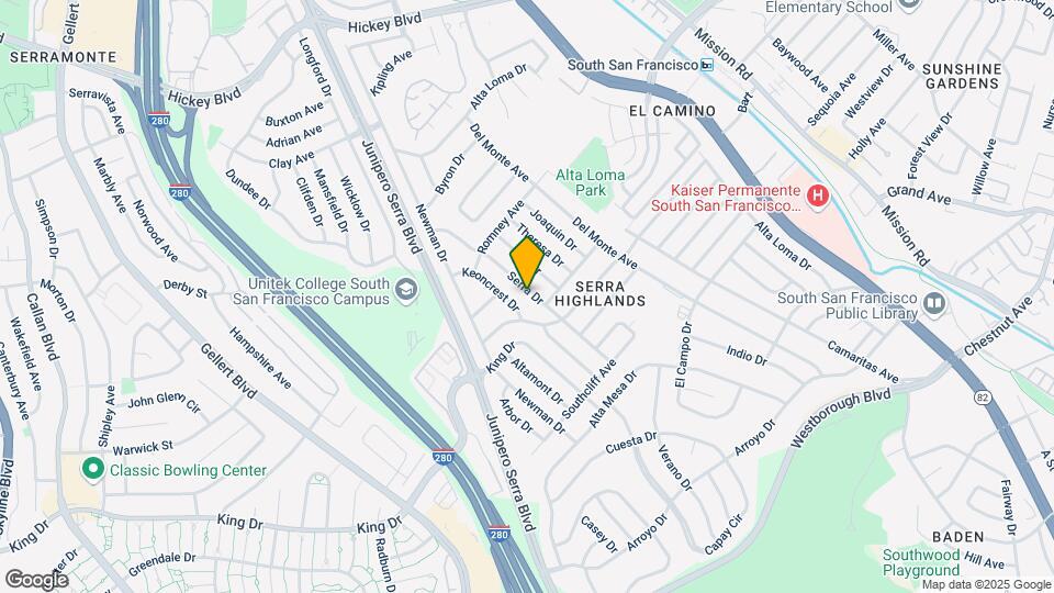 525 Serra Dr Map and Location Details