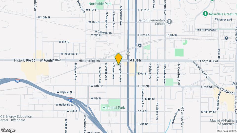 625 N Angeleno Ave Map and Location Details