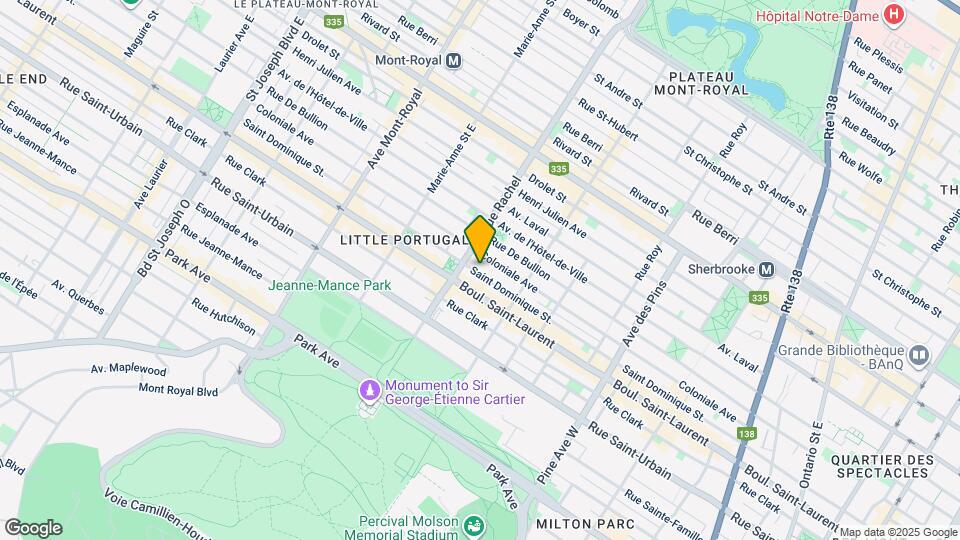 4155 Saint-Dominique Rue Map and Location Details