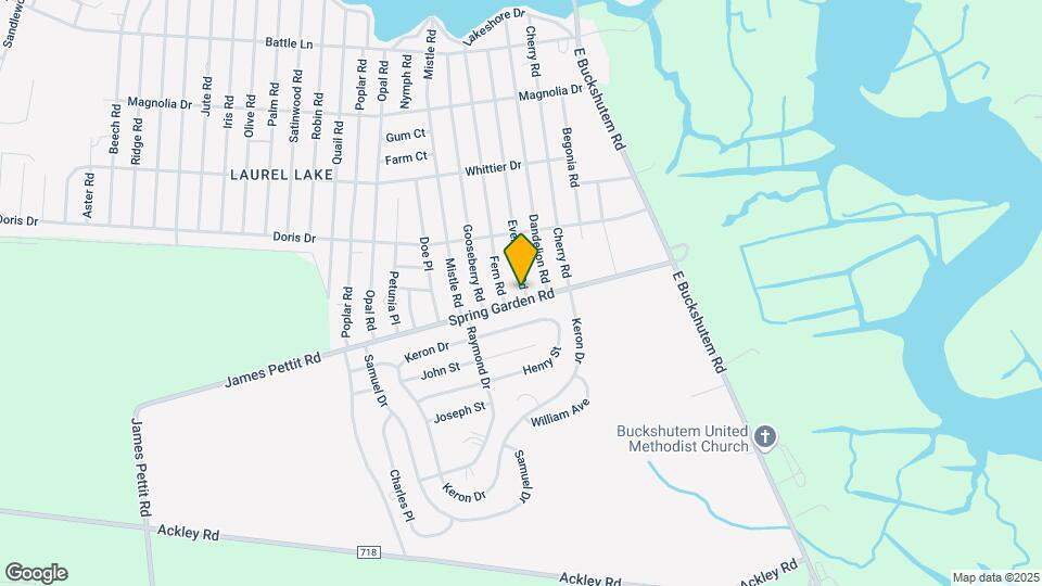 541 Evergreen Rd Map and Location Details