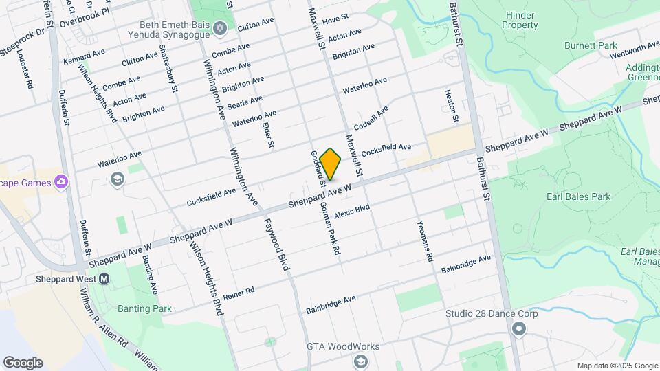 760 Sheppard Av W Map and Location Details