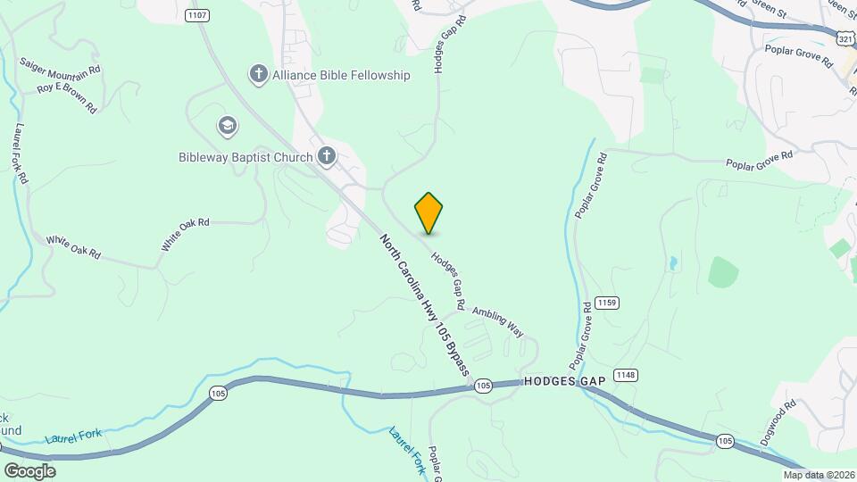 875 Hodges Gap Rd Map and Location Details