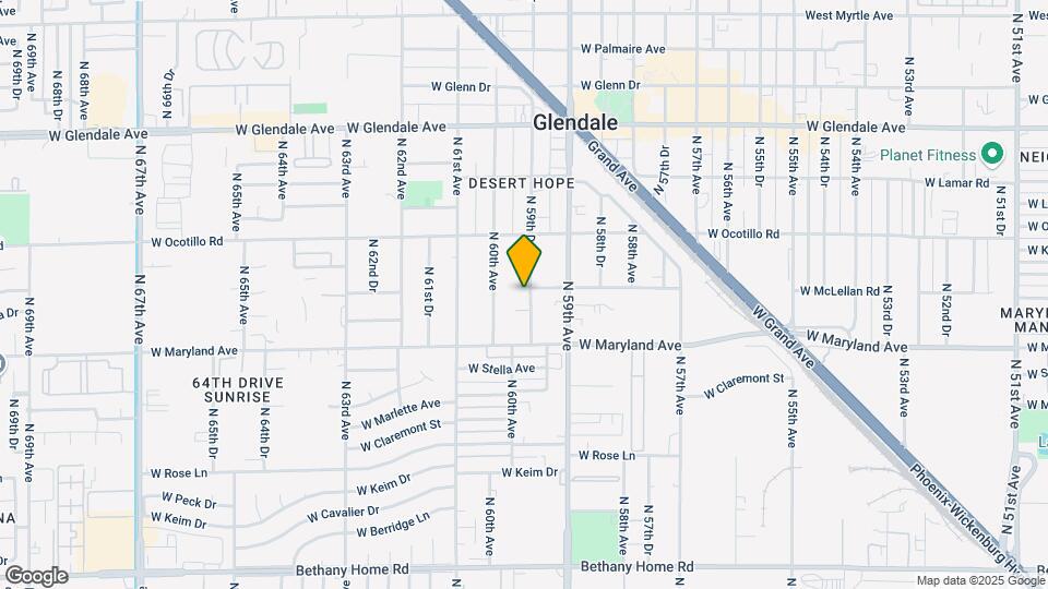 6544 N 59th Dr Map and Location Details