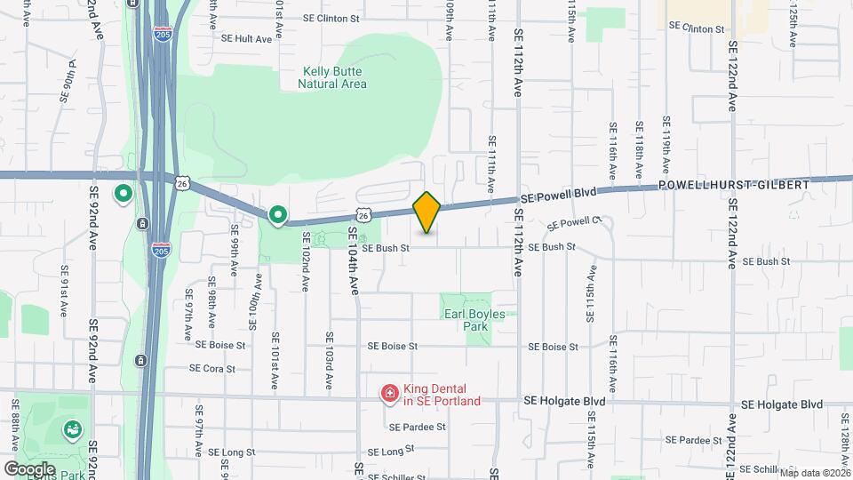 10721 SE Bush St Map and Location Details