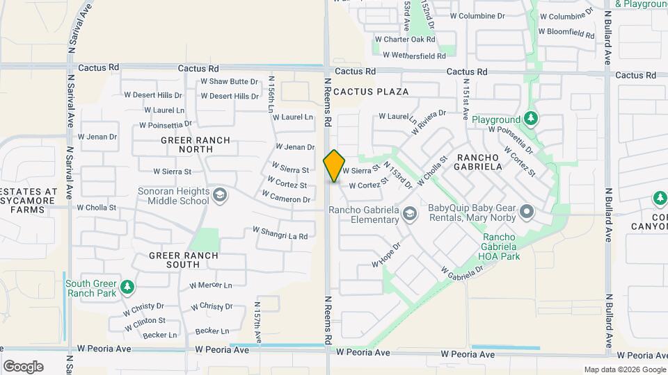 11518 N 154th Ln Mapa y Detalles de la Ubicación