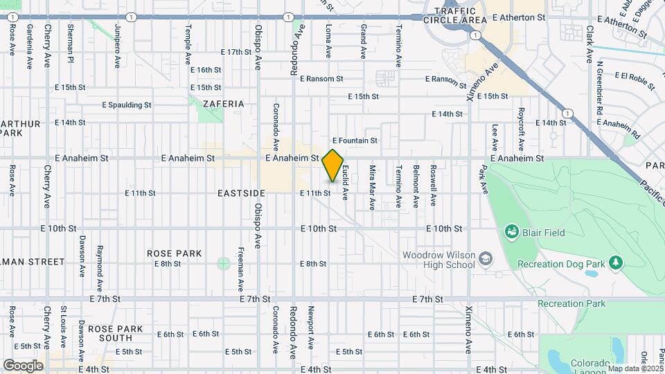 1114 Loma Ave Map and Location Details