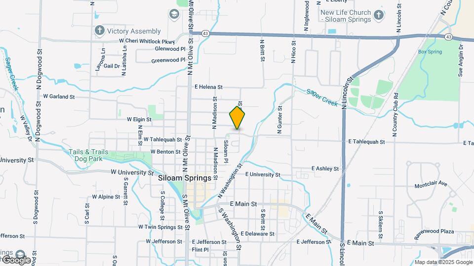 605 E Tahlequah St Map and Location Details