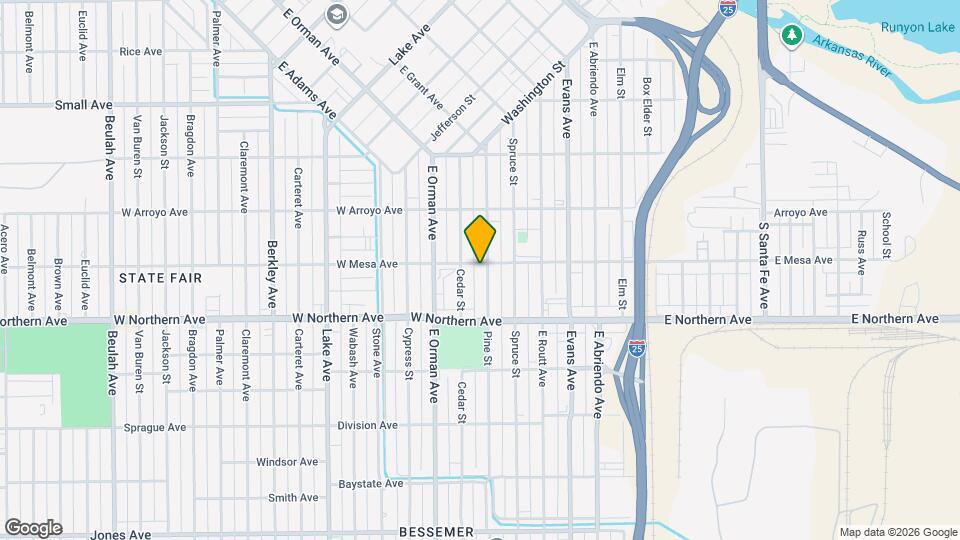 1201 Pine St Map and Location Details