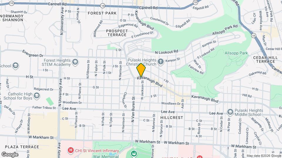 822 N Jackson St Map and Location Details