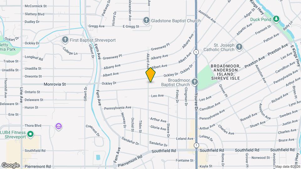 4019 Akard Ave Map and Location Details