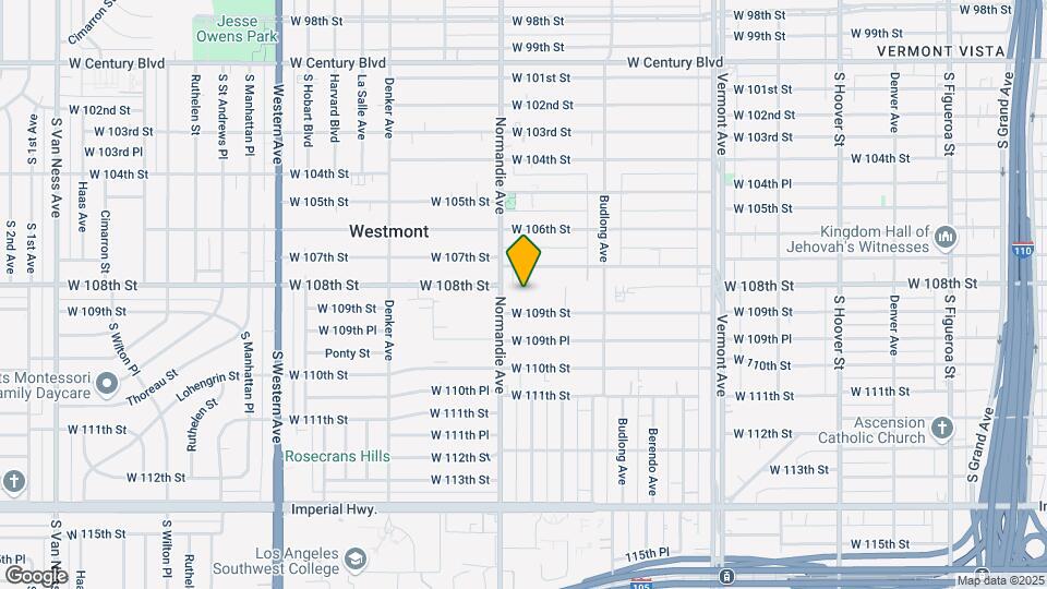 1337-1341 W 109th St Map and Location Details