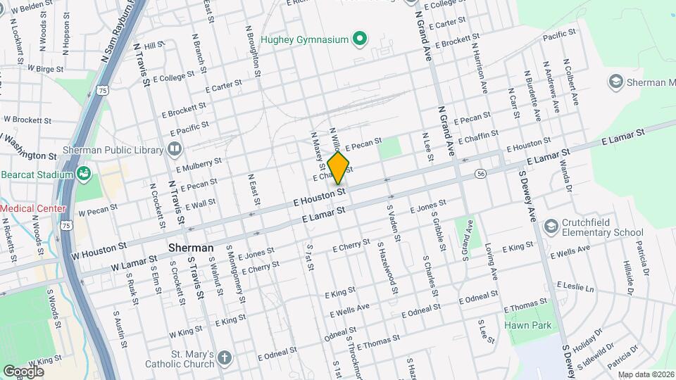 817 E Houston St Map and Location Details