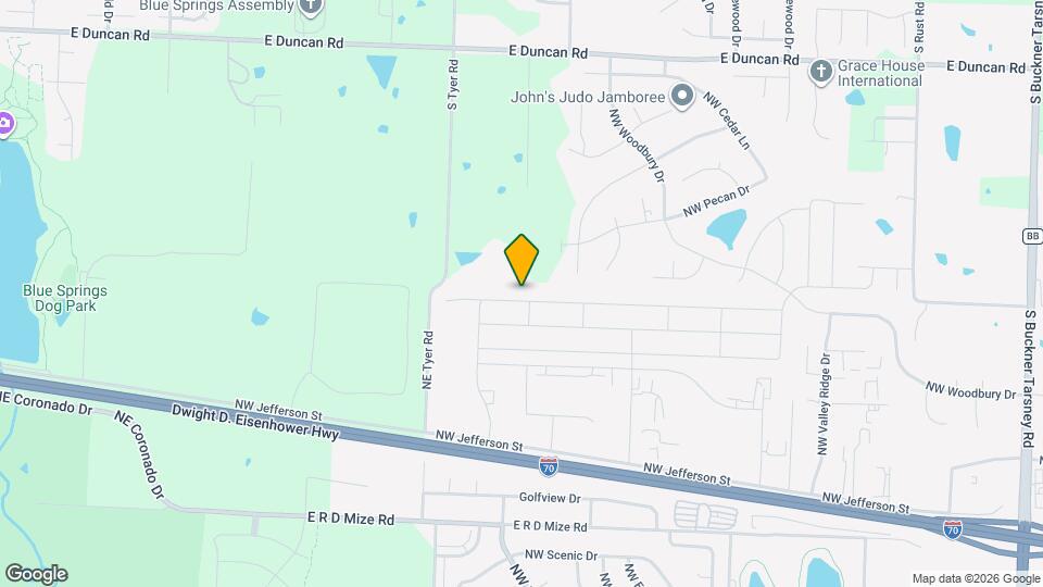 1602 NW Hilltop Ln Map and Location Details