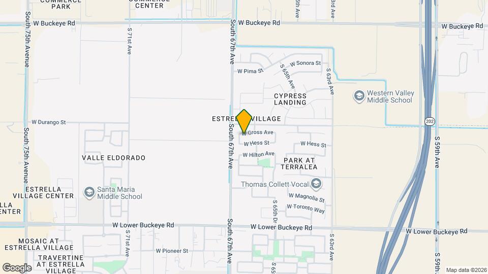 6625 W Gross Ave Mapa y Detalles de la Ubicación