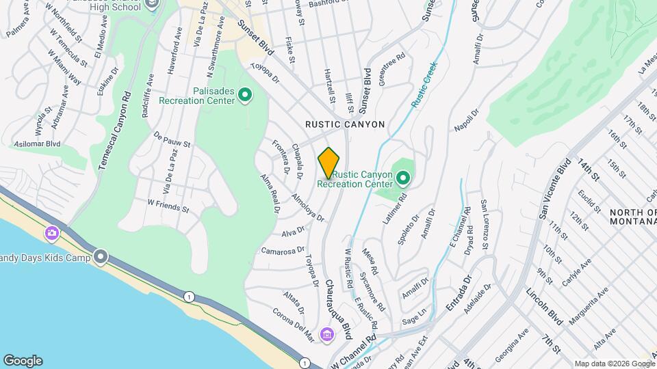 565 Toyopa Dr Map and Location Details