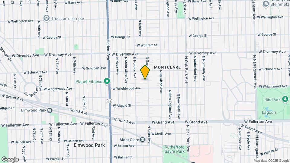 2622 N Sayre Ave Map and Location Details