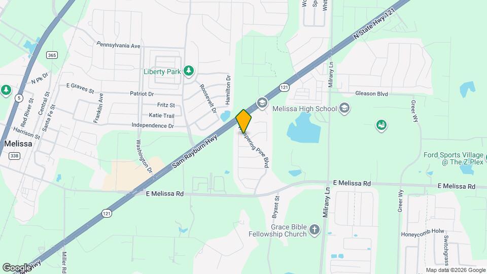 3105 Whispering Pine Blvd Map and Location Details