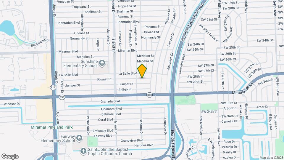 7540 Kismet St Mapa y Detalles de la Ubicación
