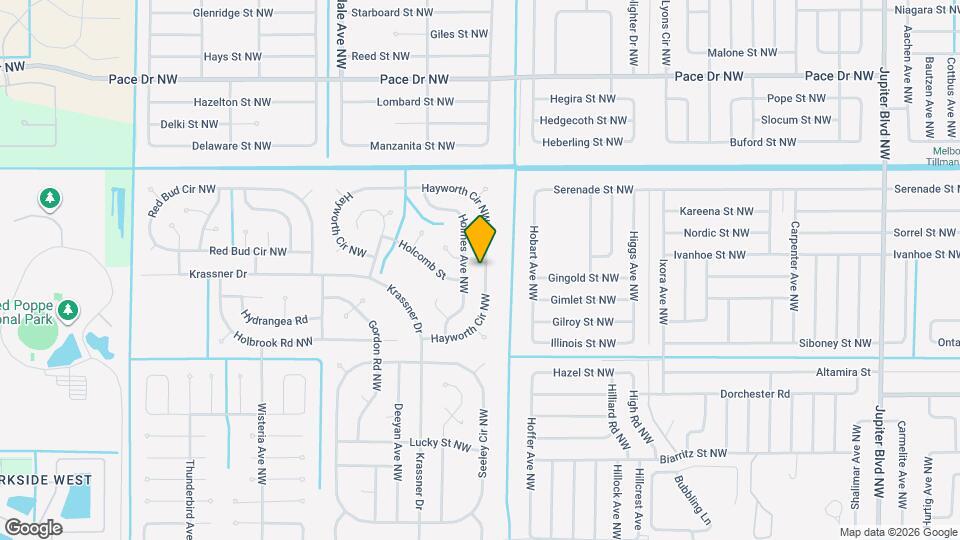 1493 Hayworth Cir NW Map and Location Details