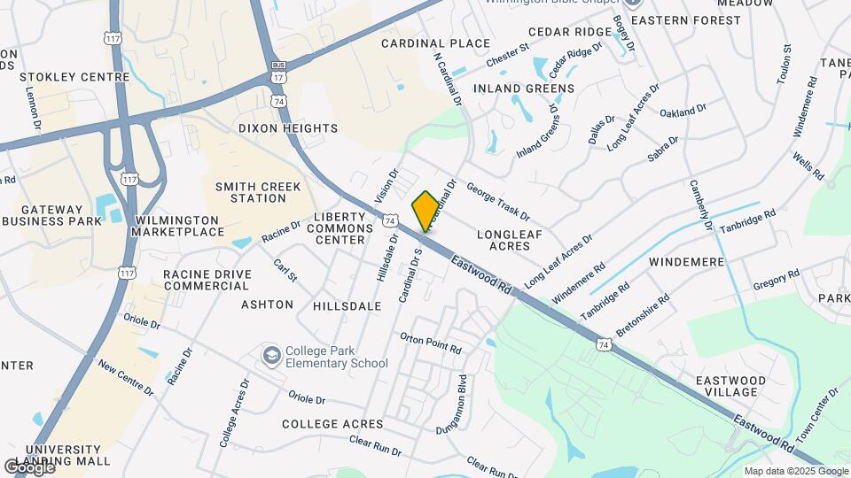 701 Eastwood Rd Map and Location Details