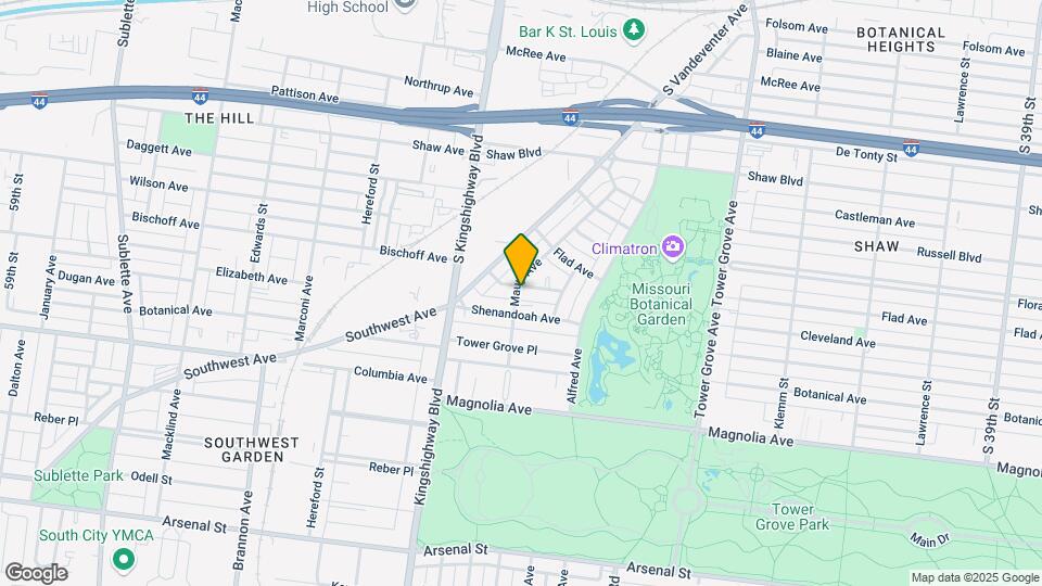 4544 Cleveland Ave Map and Location Details
