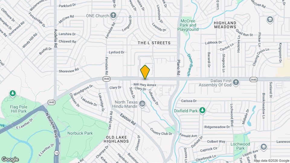 10450 E NW Hwy Map and Location Details