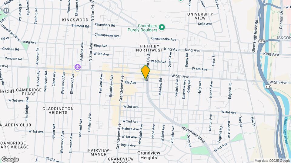 1445-1451 Northwest Blvd Map and Location Details