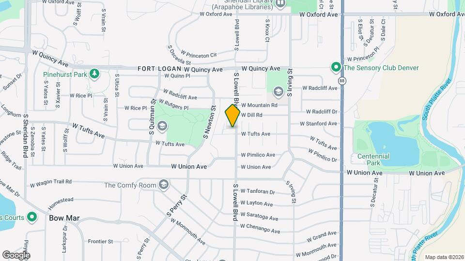 4601 S Lowell Blvd Map and Location Details