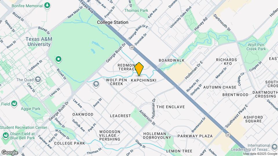 1625 Park Pl Map and Location Details