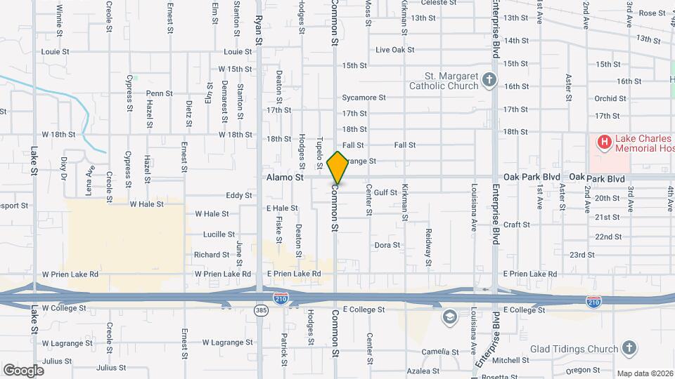 2907 Common St Map and Location Details