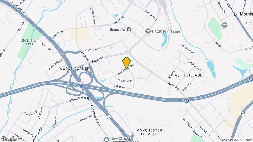 5421 Henderson Way Mapa y Detalles de la Ubicación