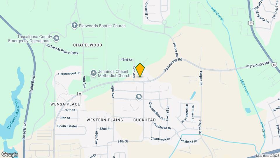 6600 Flatwoods Rd Map and Location Details
