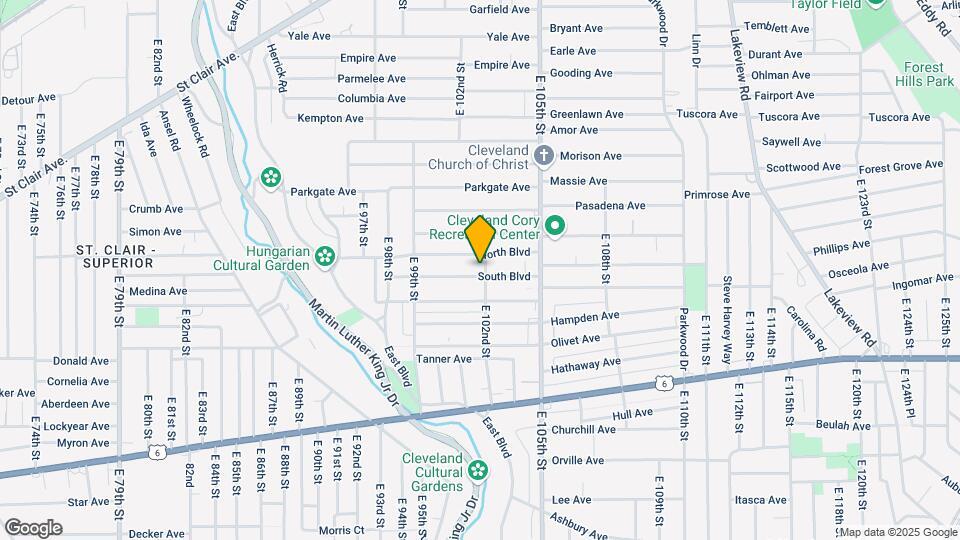 10127 South Blvd Mapa y Detalles de la Ubicación