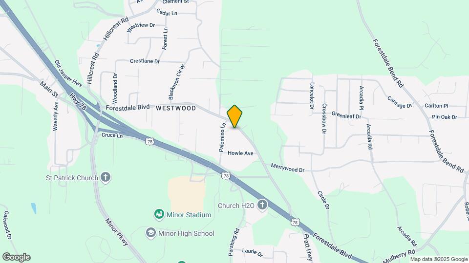 2568 Forestdale Blvd Map and Location Details