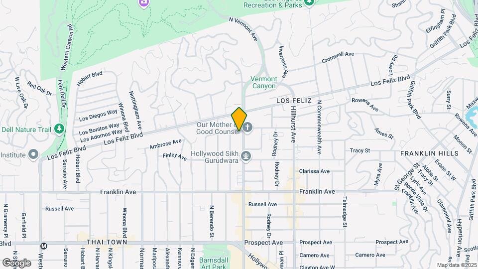 2065-2071 N Vermont Ave Mapa y Detalles de la Ubicación