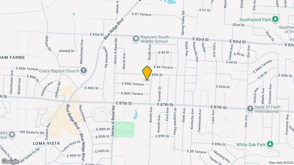 8508 E 85th Terrace Mapa y Detalles de la Ubicación