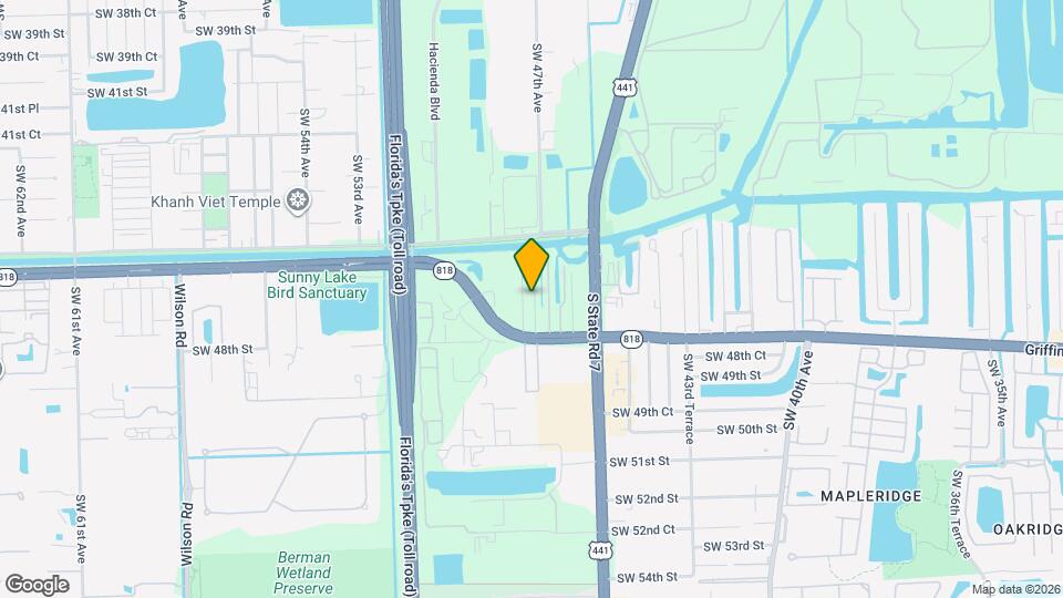 4641 SW 47th Ter Map and Location Details