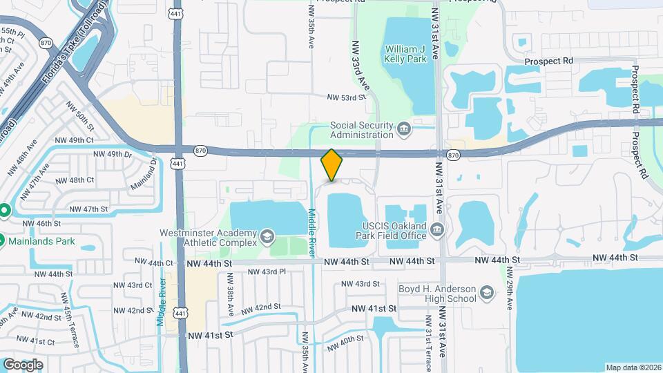 3445 NW 44th St Map and Location Details