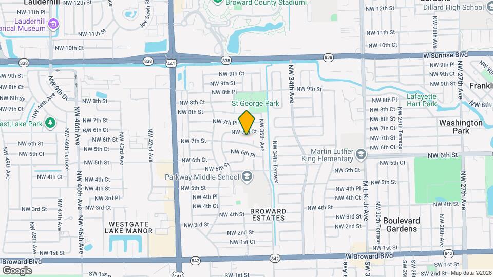 3541 NW 7th St Map and Location Details