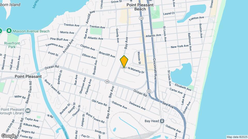 633 Manetta Dr-Unit -upstairs Map and Location Details